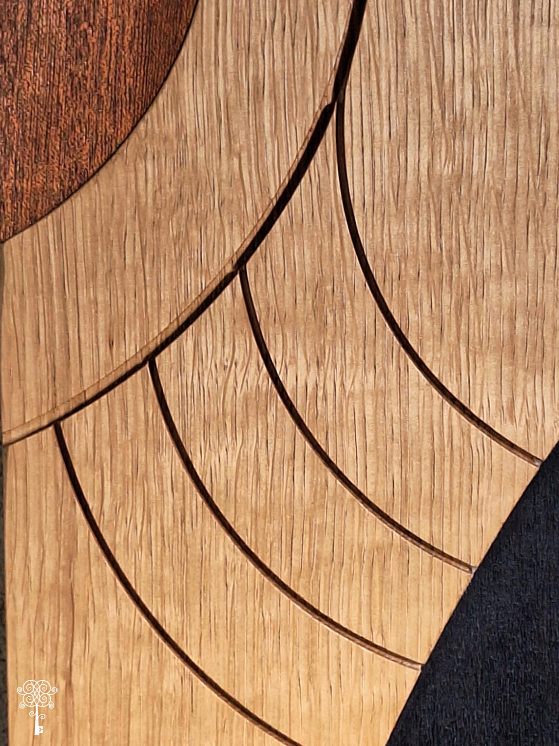 Gravure sur bois - Les Trois cercles